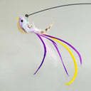 Interactive Bird & Feather Cat Wand with Bell Toy Interactive Bird & Feather Cat Wand with Bell Toy