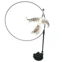 Interactive Cat Stick Toy With Feather Bird And Bell Fun Interactive Cat Stick Toy With Feather Bird And Bell Fun