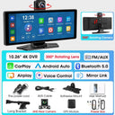 Jansite Dash Cam Dual Variant 7 or 10.26 Inches 4K Wireless CarPlay Android Auto Jansite Dash Cam Dual Variant 7 or 10.26 Inches 4K Wireless CarPlay Android Auto