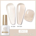 Jelly Nude Gel Polish Stylish Semi-Transparent Nail Color Jelly Nude Gel Polish Stylish Semi-Transparent Nail Color