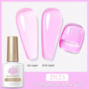 Jelly Nude Gel Polish Stylish Semi-Transparent Nail Color Jelly Nude Gel Polish Stylish Semi-Transparent Nail Color