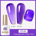 Jelly Nude Gel Polish Stylish Semi-Transparent Nail Color Jelly Nude Gel Polish Stylish Semi-Transparent Nail Color