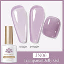 Jelly Nude Gel Polish Stylish Semi-Transparent Nail Color Jelly Nude Gel Polish Stylish Semi-Transparent Nail Color