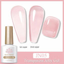 Jelly Nude Gel Polish Stylish Semi-Transparent Nail Color Jelly Nude Gel Polish Stylish Semi-Transparent Nail Color