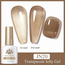 Jelly Nude Gel Polish Stylish Semi-Transparent Nail Color Jelly Nude Gel Polish Stylish Semi-Transparent Nail Color