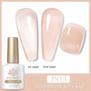 Jelly Nude Gel Polish Stylish Semi-Transparent Nail Color Jelly Nude Gel Polish Stylish Semi-Transparent Nail Color
