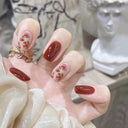 Kawaii Black Heart Coffin False Nail Tips Trendy Nail Kit Kawaii Black Heart Coffin False Nail Tips Trendy Nail Kit