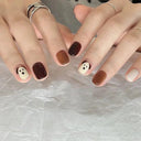 Kawaii Black Heart Coffin False Nail Tips Trendy Nail Kit Kawaii Black Heart Coffin False Nail Tips Trendy Nail Kit