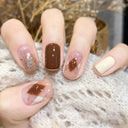 Kawaii Black Heart Coffin False Nail Tips Trendy Nail Kit Kawaii Black Heart Coffin False Nail Tips Trendy Nail Kit