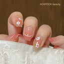 Kawaii Black Heart Coffin False Nail Tips Trendy Nail Kit Kawaii Black Heart Coffin False Nail Tips Trendy Nail Kit