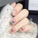 Kawaii Black Heart Coffin False Nail Tips Trendy Nail Kit Kawaii Black Heart Coffin False Nail Tips Trendy Nail Kit