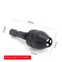 Keyless Drill Chuck Conversion Tool for Electric Drill Quick Bit Changes Keyless Drill Chuck Conversion Tool for Electric Drill Quick Bit Changes