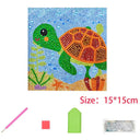 Sparkling Kids Diamond Painting Sticker Kit Animal Nature Theme Sparkling Kids Diamond Painting Sticker Kit Animal Nature Theme