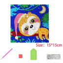 Sparkling Kids Diamond Painting Sticker Kit Animal Nature Theme Sparkling Kids Diamond Painting Sticker Kit Animal Nature Theme