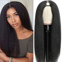 Kinky Straight U Part Wig - Versatile Synthetic Hair Solution Kinky Straight U Part Wig - Versatile Synthetic Hair Solution