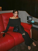 Knit Off Shoulder Dress For Women Contemporary Beachwear Knit Off Shoulder Dress For Women Contemporary Beachwear