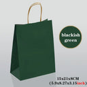 Kraft Colored Paper Gift Bags With Handles, 10 30 50 Pack For Jewelry Weddings Party Kraft Colored Paper Gift Bags With Handles, 10 30 50 Pack For Jewelry Weddings Party