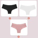 Lace Seamless Cotton Panties Low Waist Women Underwear Lace Seamless Cotton Panties Low Waist Women Underwear
