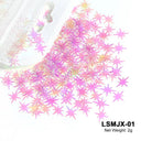 Laser Star Holographic Nail Art Sequins Sparkly DIY Kit Laser Star Holographic Nail Art Sequins Sparkly DIY Kit
