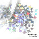 Laser Star Holographic Nail Art Sequins Sparkly DIY Kit Laser Star Holographic Nail Art Sequins Sparkly DIY Kit