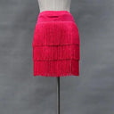 Latin Dance Women's Backless Shoulder Short Skirt Dress Latin Dance Women's Backless Shoulder Short Skirt Dress