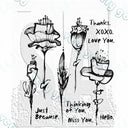 Layered Floral Alphabet Stencils and Cutting Dies Set Layered Floral Alphabet Stencils and Cutting Dies Set