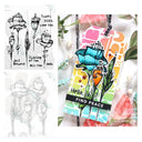 Layered Floral Alphabet Stencils and Cutting Dies Set Layered Floral Alphabet Stencils and Cutting Dies Set