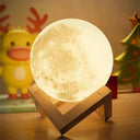 Moon Lamp: Battery-Powered LED 3D Night Light Decor Moon Lamp: Battery-Powered LED 3D Night Light Decor