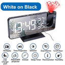 LED Projection Alarm Clock with FM Radio and Temperature Display LED Projection Alarm Clock with FM Radio and Temperature Display