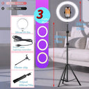 Professional LED Ring Light Kit with Bluetooth Remote Professional LED Ring Light Kit with Bluetooth Remote