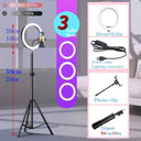 Professional LED Ring Light Kit with Bluetooth Remote Professional LED Ring Light Kit with Bluetooth Remote