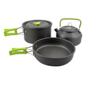 Lightweight Aluminum Camping Cookware Set for 2-3 People Lightweight Aluminum Camping Cookware Set for 2-3 People