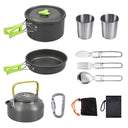 Lightweight Aluminum Camping Cookware Set for 2-3 People Lightweight Aluminum Camping Cookware Set for 2-3 People