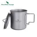 Lightweight Titanium Camping Mug with Lid for Coffee Travel Lightweight Titanium Camping Mug with Lid for Coffee Travel