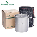 Lightweight Titanium Camping Mug with Lid for Coffee Travel Lightweight Titanium Camping Mug with Lid for Coffee Travel