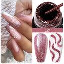 LILYCUTE Glitter Gel Polish Reflective Long-lasting Eco-Friendly LILYCUTE Glitter Gel Polish Reflective Long-lasting Eco-Friendly