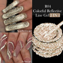 LILYCUTE Glitter Gel Polish Reflective Long-lasting Eco-Friendly LILYCUTE Glitter Gel Polish Reflective Long-lasting Eco-Friendly