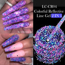 LILYCUTE Glitter Gel Polish Reflective Long-lasting Eco-Friendly LILYCUTE Glitter Gel Polish Reflective Long-lasting Eco-Friendly