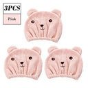 Lovely Bear Microfiber Hair Drying Cap Quick Dry Accessory Lovely Bear Microfiber Hair Drying Cap Quick Dry Accessory