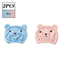 Lovely Bear Microfiber Hair Drying Cap Quick Dry Accessory Lovely Bear Microfiber Hair Drying Cap Quick Dry Accessory