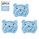 Lovely Bear Microfiber Hair Drying Cap Quick Dry Accessory Lovely Bear Microfiber Hair Drying Cap Quick Dry Accessory