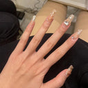 Lovely Butterfly Pink Nail Extensions Set Chic Press-On Tips Lovely Butterfly Pink Nail Extensions Set Chic Press-On Tips