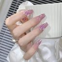 Lovely Butterfly Pink Nail Extensions Set Chic Press-On Tips Lovely Butterfly Pink Nail Extensions Set Chic Press-On Tips