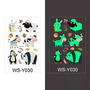 Luminous Children's Glow Tattoo Set Dino Pirate Unicorn Mermaid Luminous Children's Glow Tattoo Set Dino Pirate Unicorn Mermaid