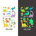 Luminous Children's Glow Tattoo Set Dino Pirate Unicorn Mermaid Luminous Children's Glow Tattoo Set Dino Pirate Unicorn Mermaid