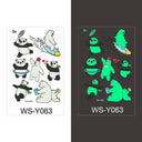 Luminous Children's Glow Tattoo Set Dino Pirate Unicorn Mermaid Luminous Children's Glow Tattoo Set Dino Pirate Unicorn Mermaid