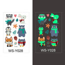 Luminous Children's Glow Tattoo Set Dino Pirate Unicorn Mermaid Luminous Children's Glow Tattoo Set Dino Pirate Unicorn Mermaid