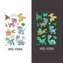 Luminous Children's Glow Tattoo Set Dino Pirate Unicorn Mermaid Luminous Children's Glow Tattoo Set Dino Pirate Unicorn Mermaid