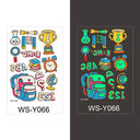 Luminous Children's Glow Tattoo Set Dino Pirate Unicorn Mermaid Luminous Children's Glow Tattoo Set Dino Pirate Unicorn Mermaid