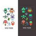 Luminous Children's Glow Tattoo Set Dino Pirate Unicorn Mermaid Luminous Children's Glow Tattoo Set Dino Pirate Unicorn Mermaid